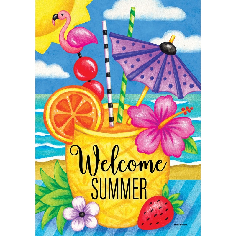 Pineapple Drink-Flag by Studio Ramona