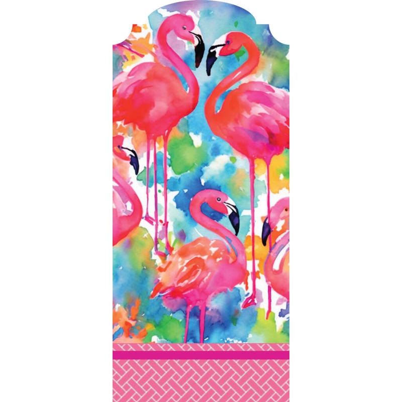 Watercolor Flamingos-YarDecor