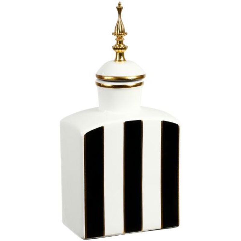 Classic Stripe Jar with Lid, Small – 13 Inches