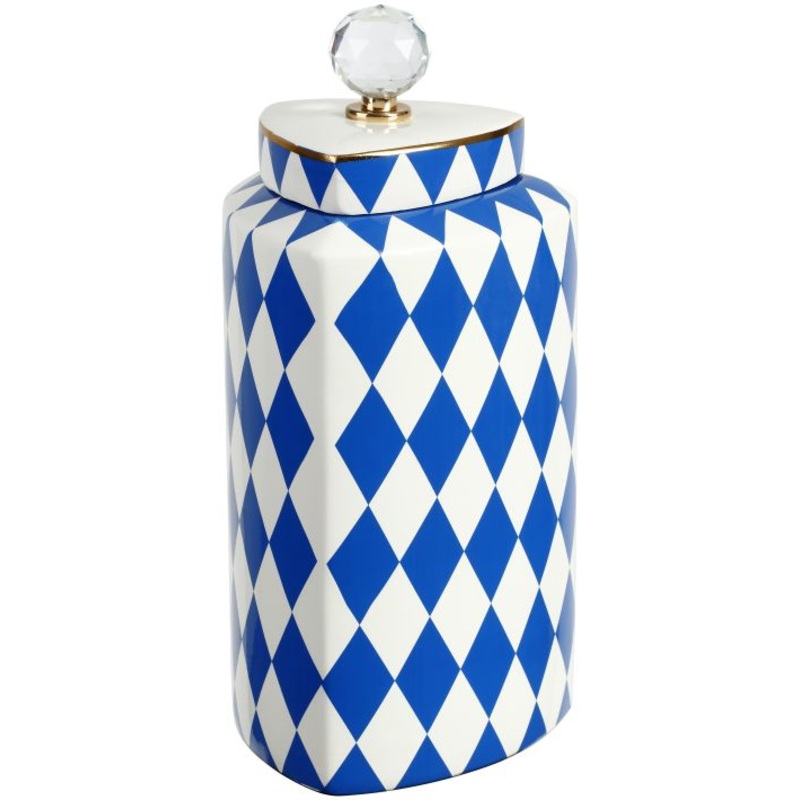 Harlequin Jar with Lid, Large – 13 Inches