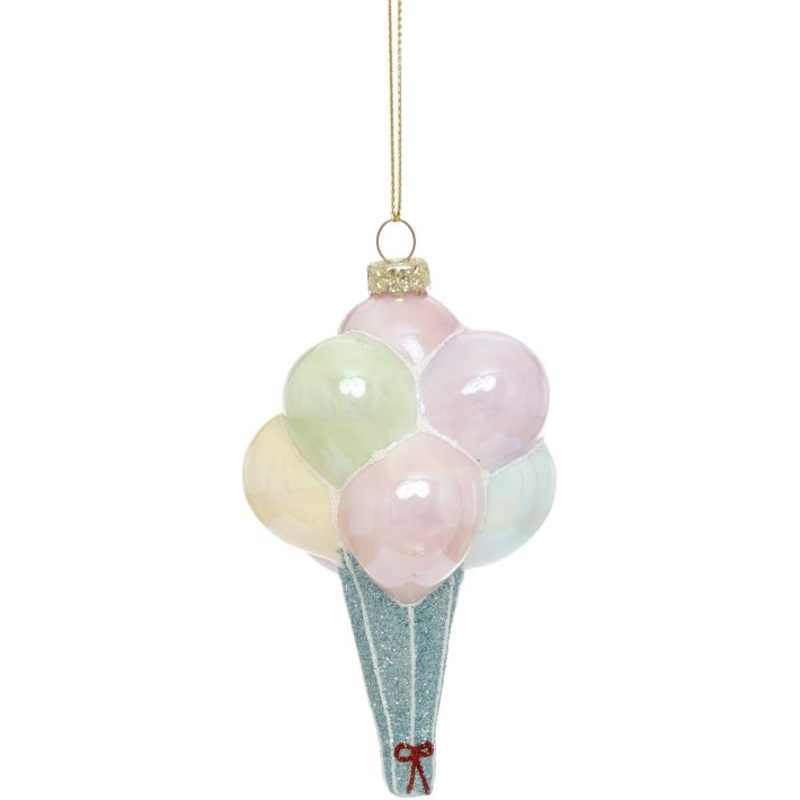 Hot Air Balloon Ornament – 4 Inches, Set of 12
