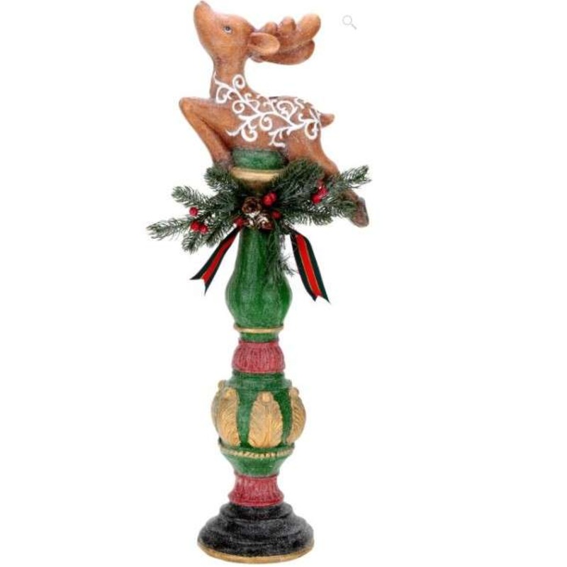 Prancing Christmas Deer Finial – 28 Inches, Mark Roberts