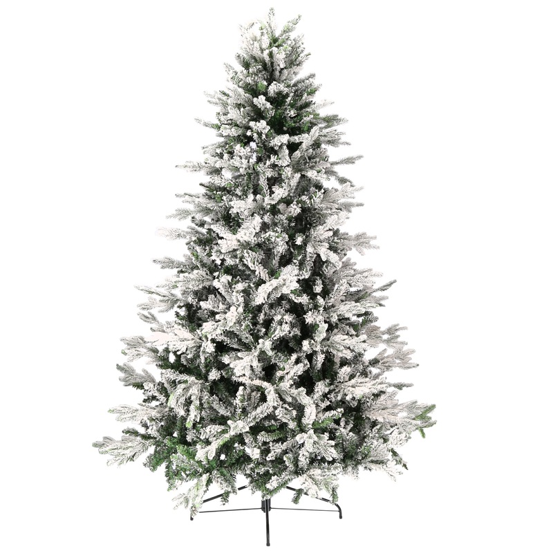 Deluxe Snowy Flocked Fir Christmas Tree | 2.1m | Silk By Design