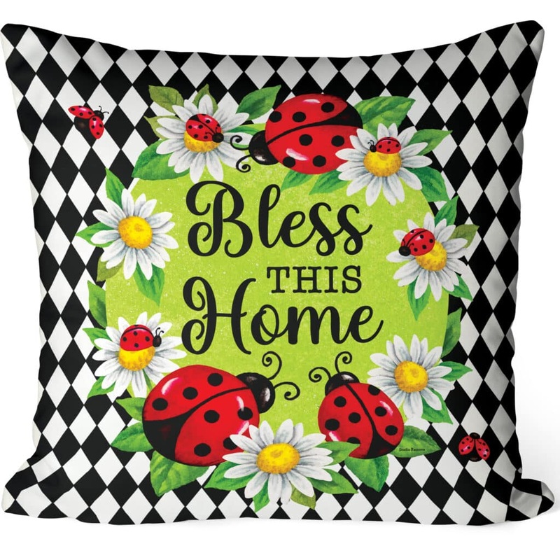 Ladybug Diamond-Pillow