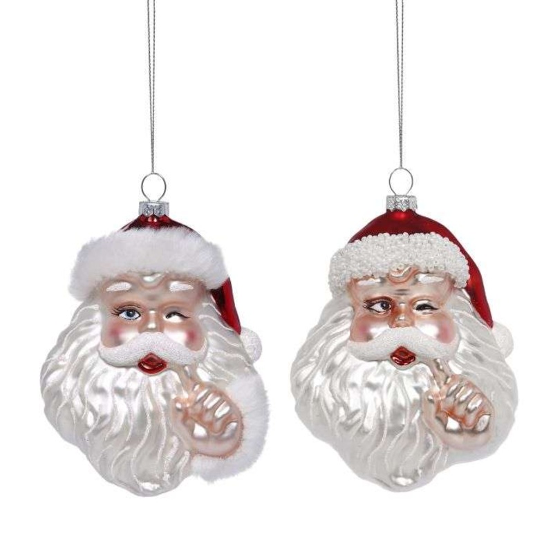 Naughty and Nice Santa 5″ Set of 2 – FREE SHIPPING