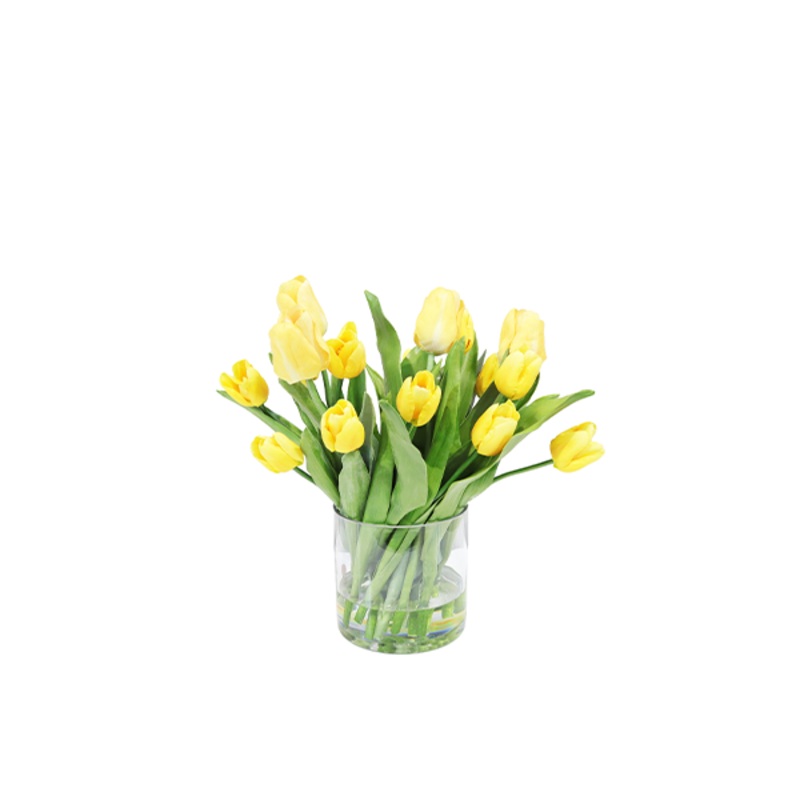 Yellow Silk Tulip Flowers | Tulip Arrangements | Silk by Design