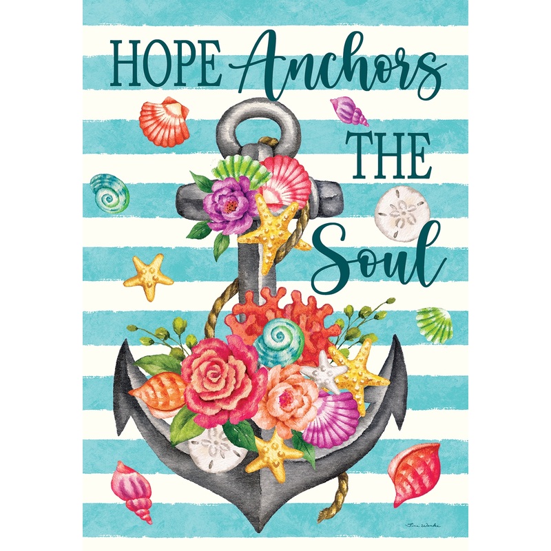 Floral Anchor-Flag