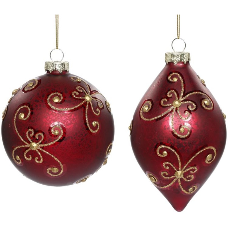 Antique Scroll Ornament, Assortment of 2 – 4 Inches