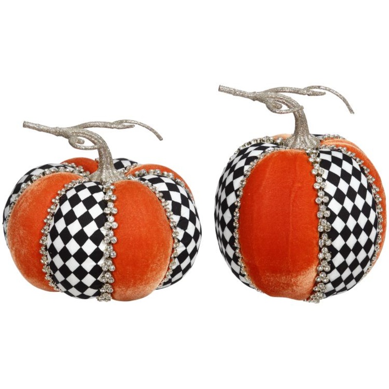Harlequin Pumpkin 7″ Set of 2 – FREE SHIPPING