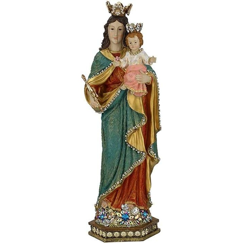 Jeweled Madonna and Child, Large -24 Inches