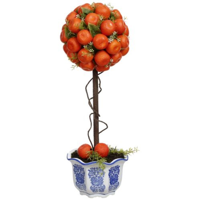 Potted Orange Topiary 23.5″ – FREE SHIPPING