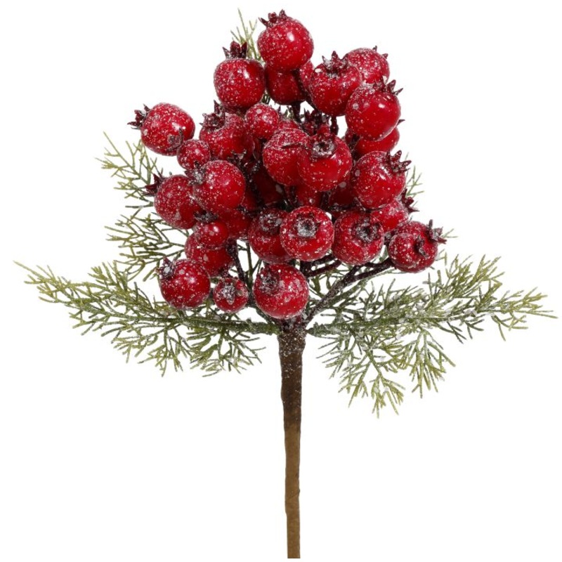Red Berries Pick – 13 Inches, Set of 6