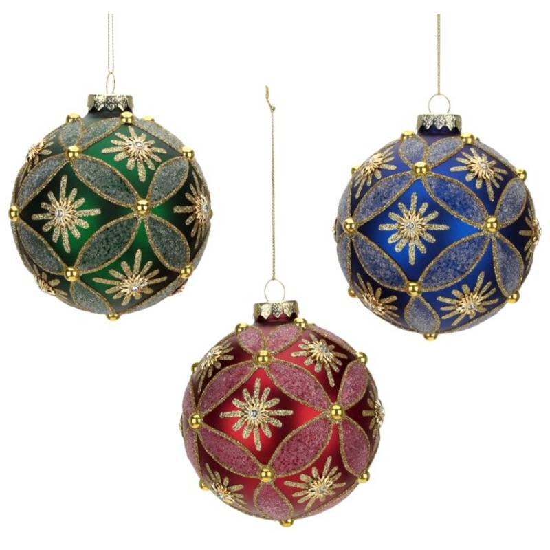 Elegant Ball Ornament, Set of 6 – 4 Inches