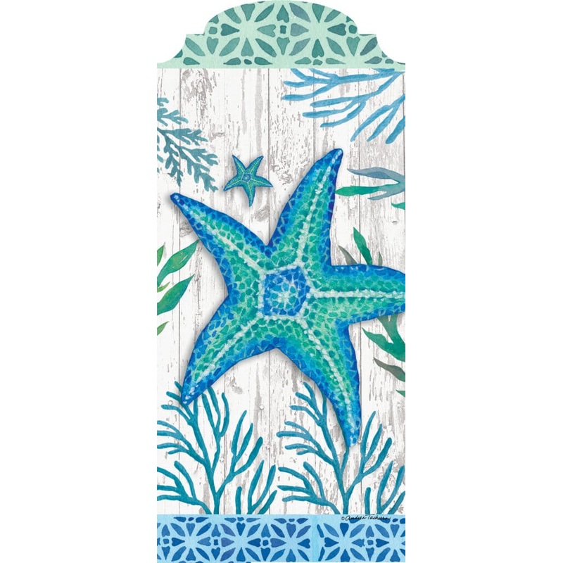 Teal Starfish-YarDecor