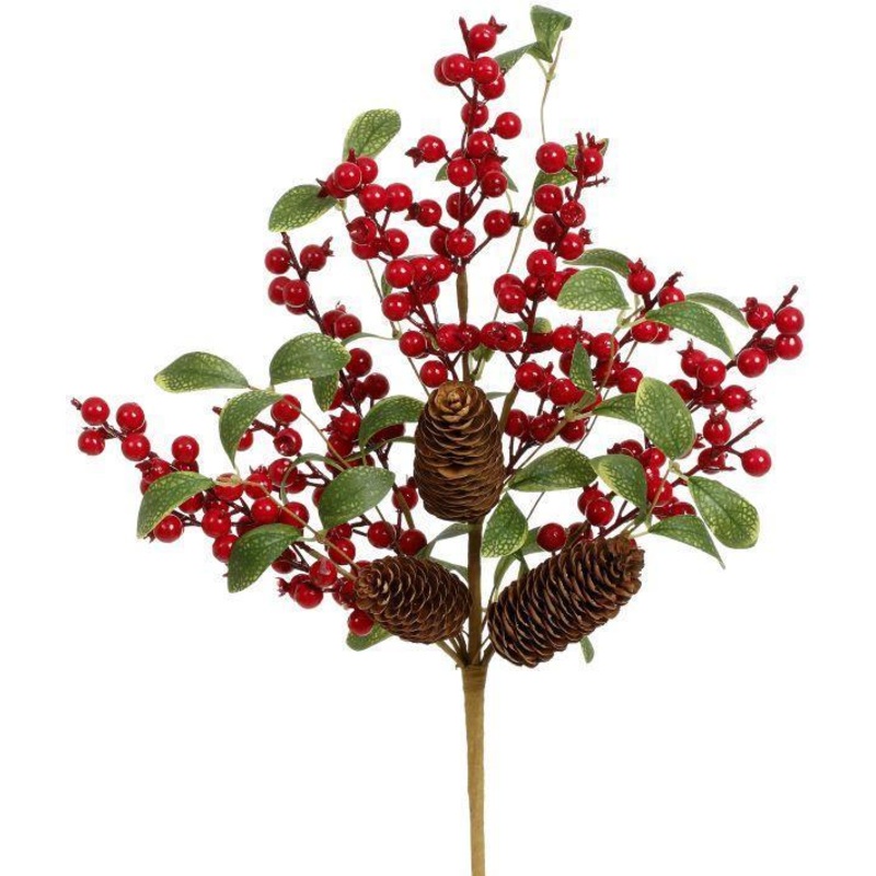Burgundy Berries Pick- 18 Inches