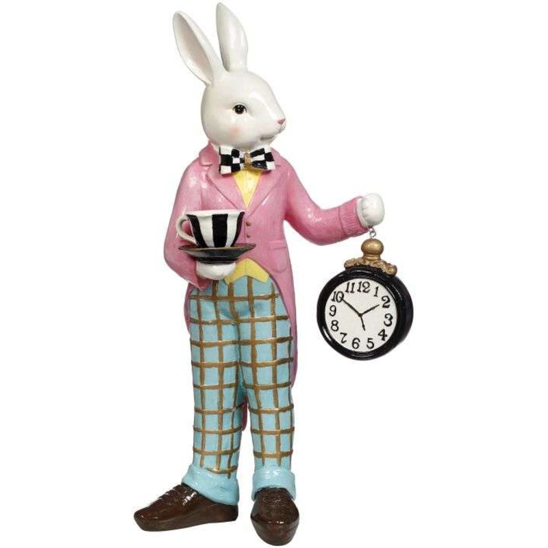 Rabbit with Clock – 18.5 Inches
