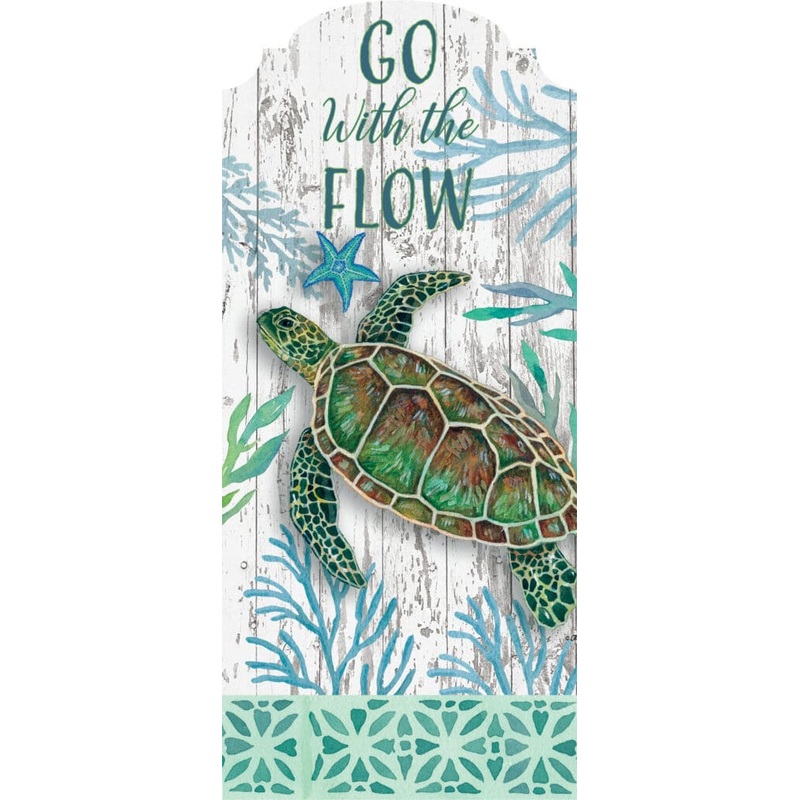 Sea Green Turtle-YarDecor