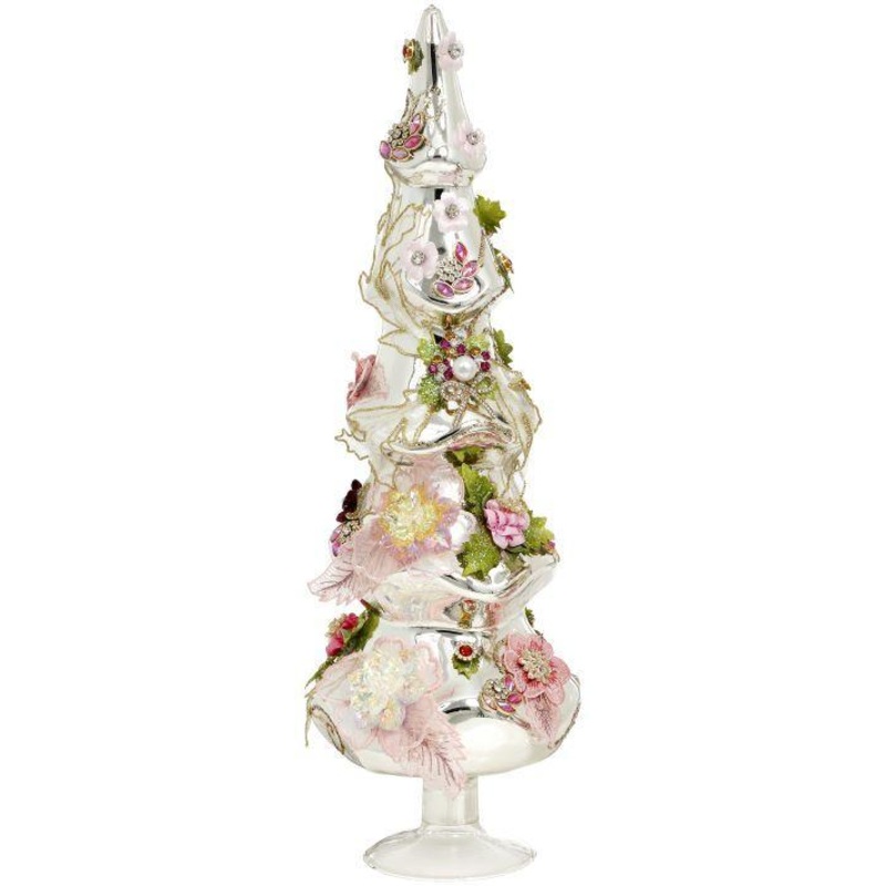 Jeweled Tree, Pink, Large – 17 Inches