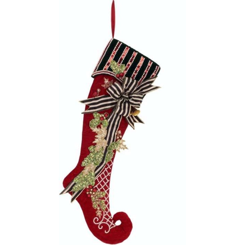 Christmas Bells Stocking – 24 Inches, 70-39818 , Mark Roberts