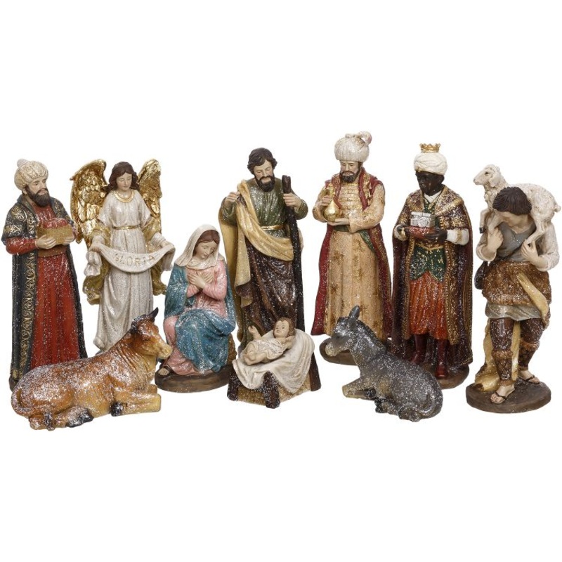 Nativity Scene, Set of 10 – 10 Inches