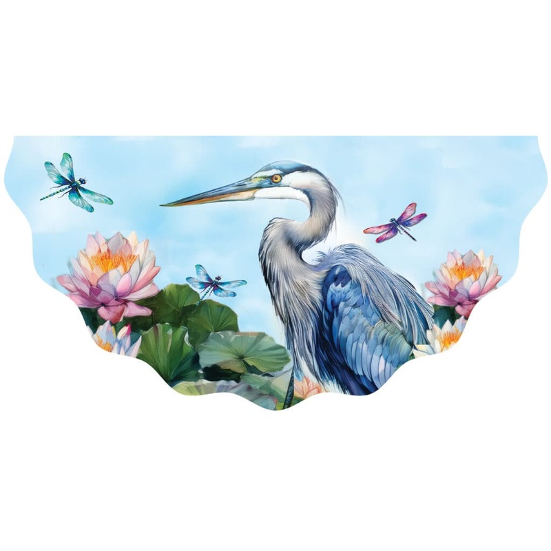 Vinyl Bunting-Heron and Lilies