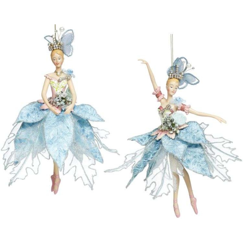 Ballerina ORN BLU 10″ A2 Set of 2