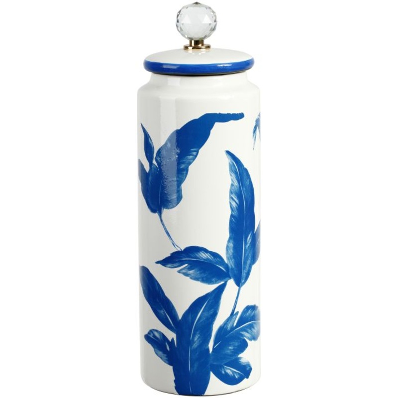 Floral Jar with Lid, Large – 16 Inches