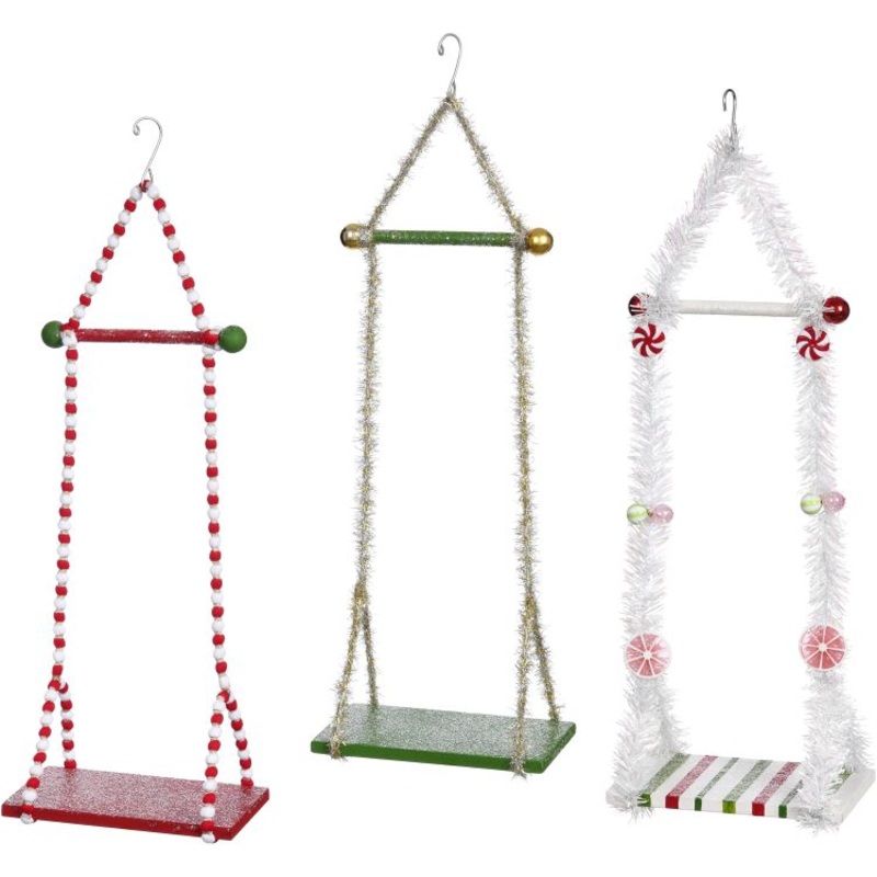 Single Elf Swing, Medium – 9×18 Inches – , Set of 3