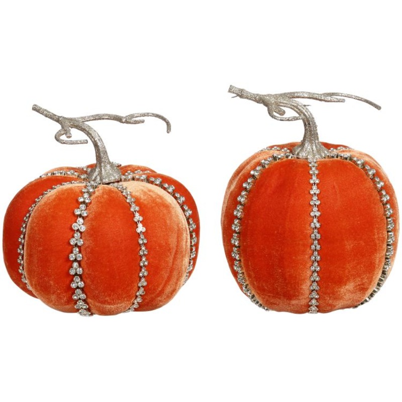 Couture Pumpkin 7″ Set of 2 – FREE SHIPPING