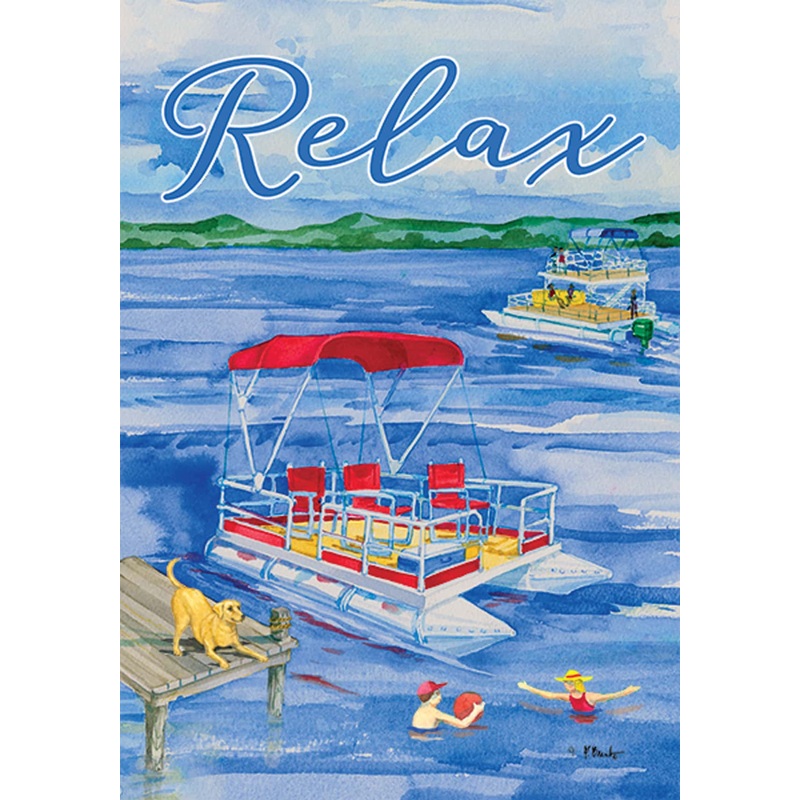 Pontoon Boat-Flag by Paul Brent