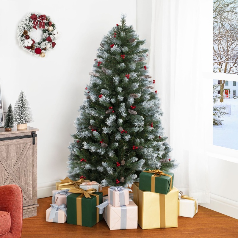 Vancouver Pre-Lit Artificial Spruce Christmas Tree by Naomi Home – Naomi Home