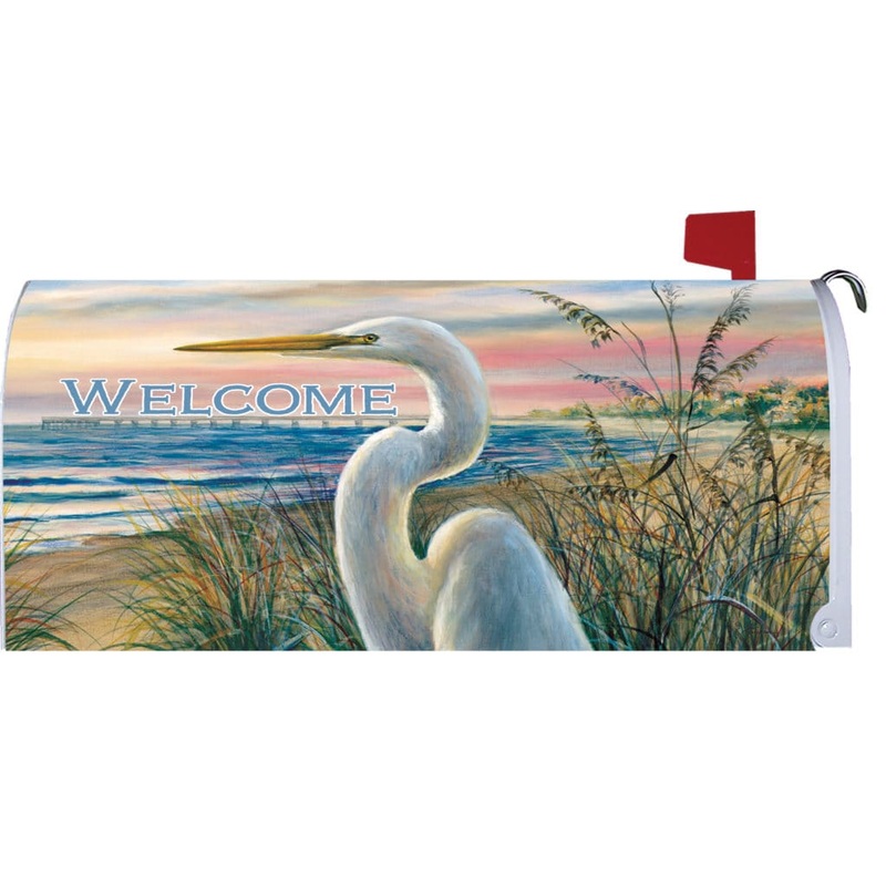 White Egret-Mailbox Makeover