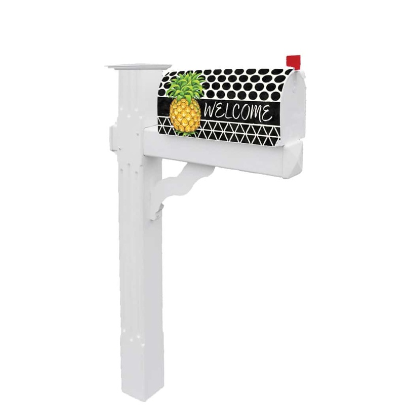 Bold Pineapple-Mailbox Makeover