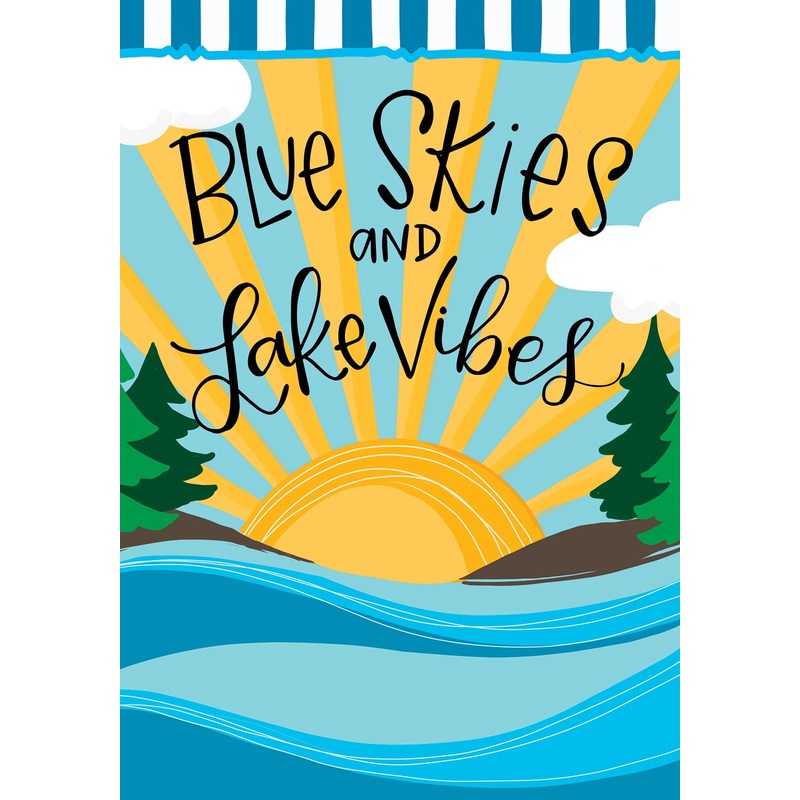 Lake Vibes-Flag by Jill Alford