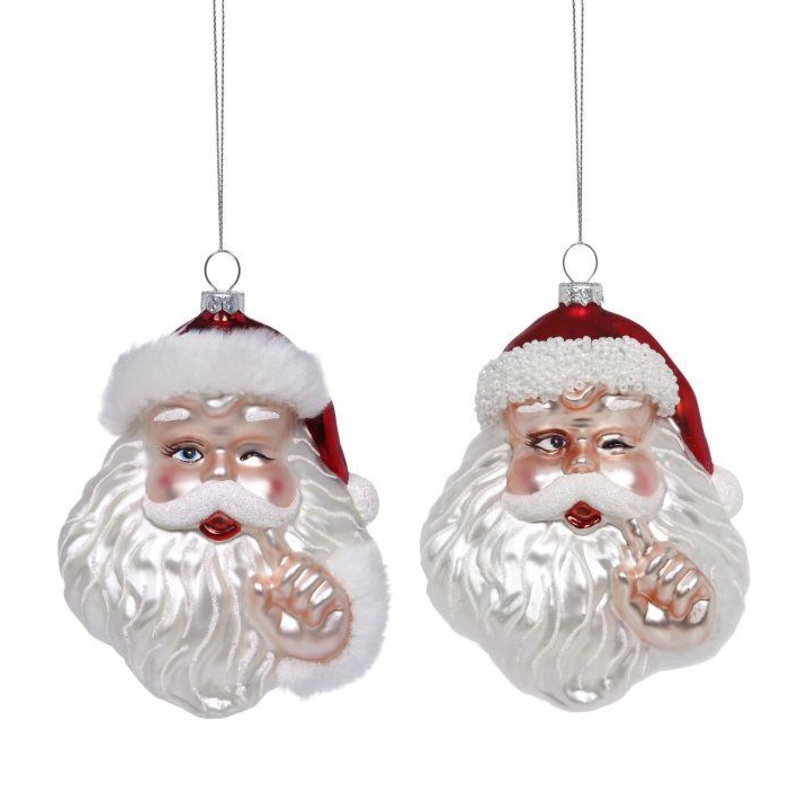 Naughty and Nice Santa, Assortment of 2 – 5 Inches