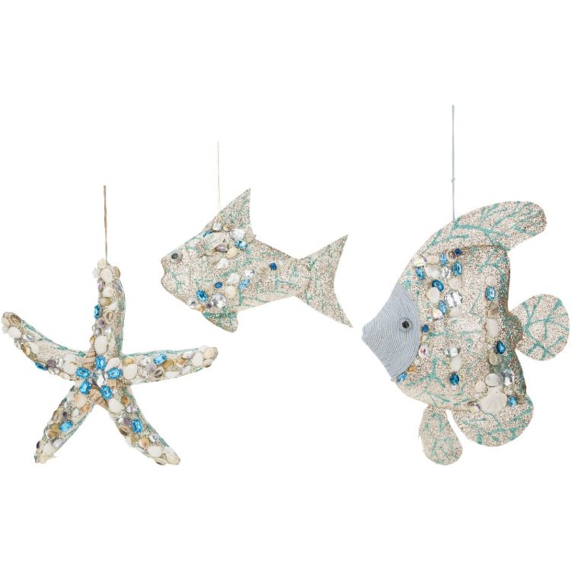 Jewels of the Sea Ornament, Large,  – 11-15 Inches, Set of 3