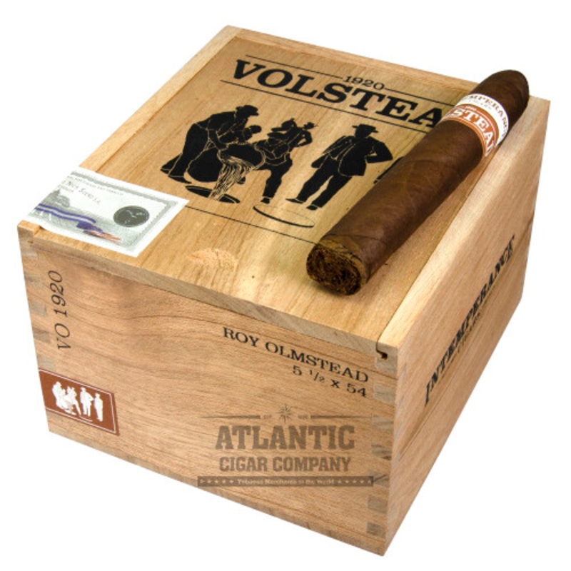 RoMa Craft Intemperance Volstead VO 1920 Roy Olmstead Belicoso (5-1/2×54)