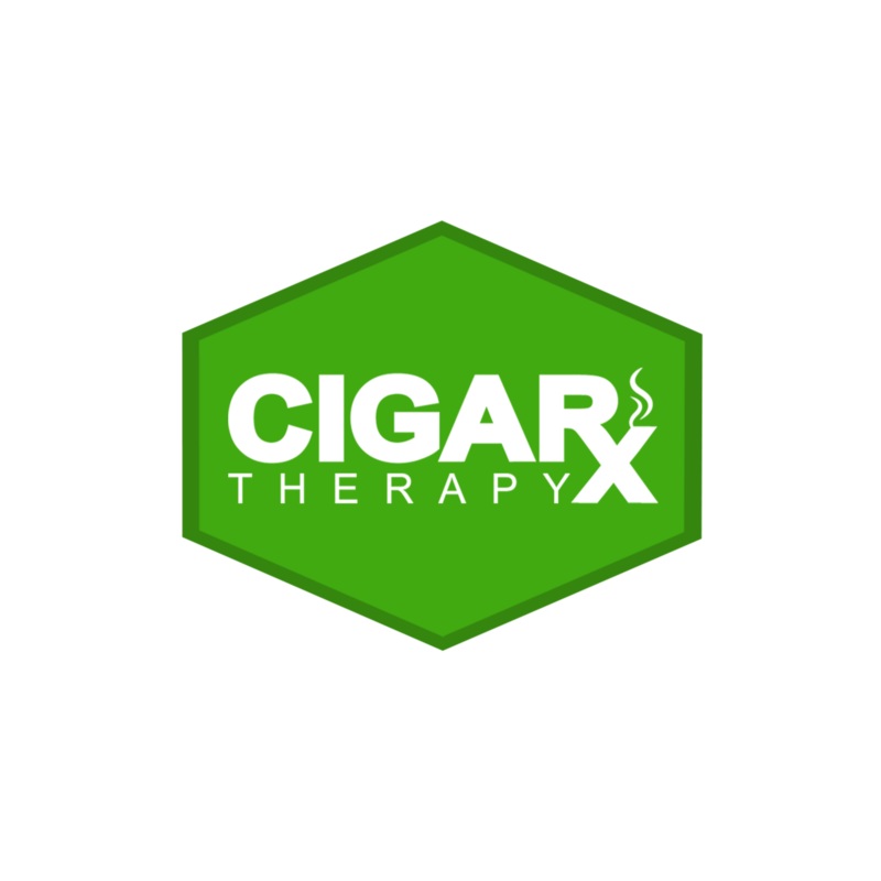 CIGARx Therapy White on Green PVC Patch Green Patch / White Logo