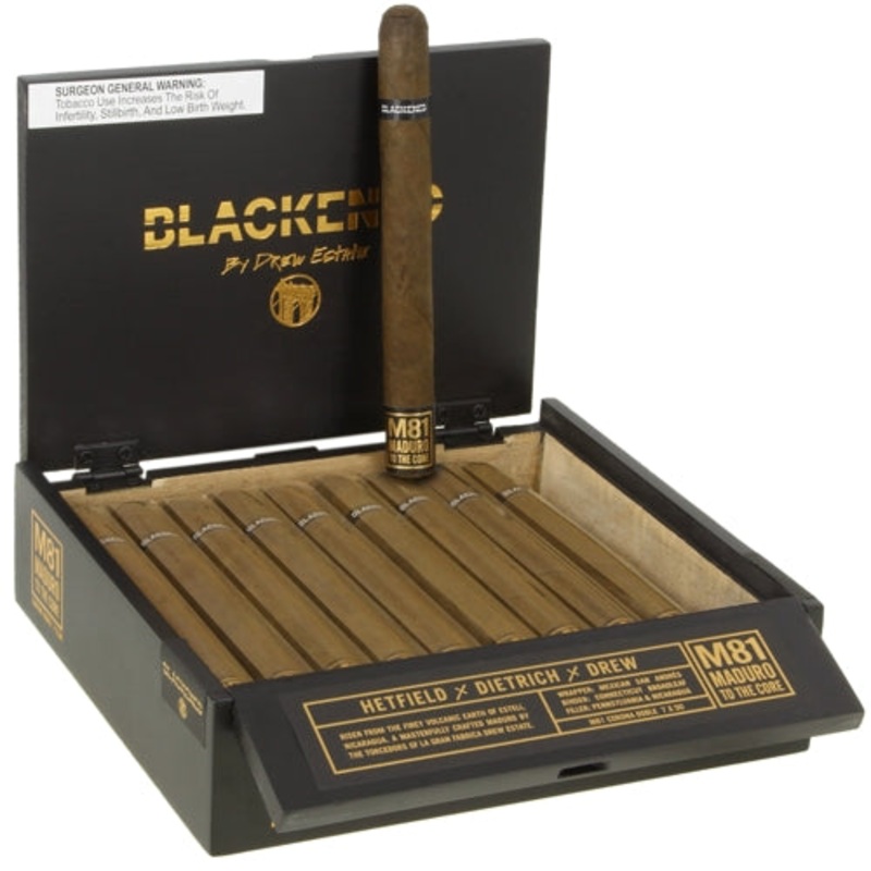 Drew Estate Blackened M81 Corona Doble (7″ x 50) Box of 20