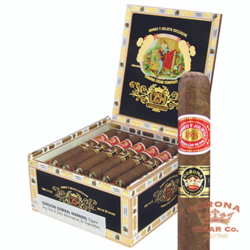 Romeo y Julieta Corona Cigar 25th Anniversary Maduro Toro (6 x 52)