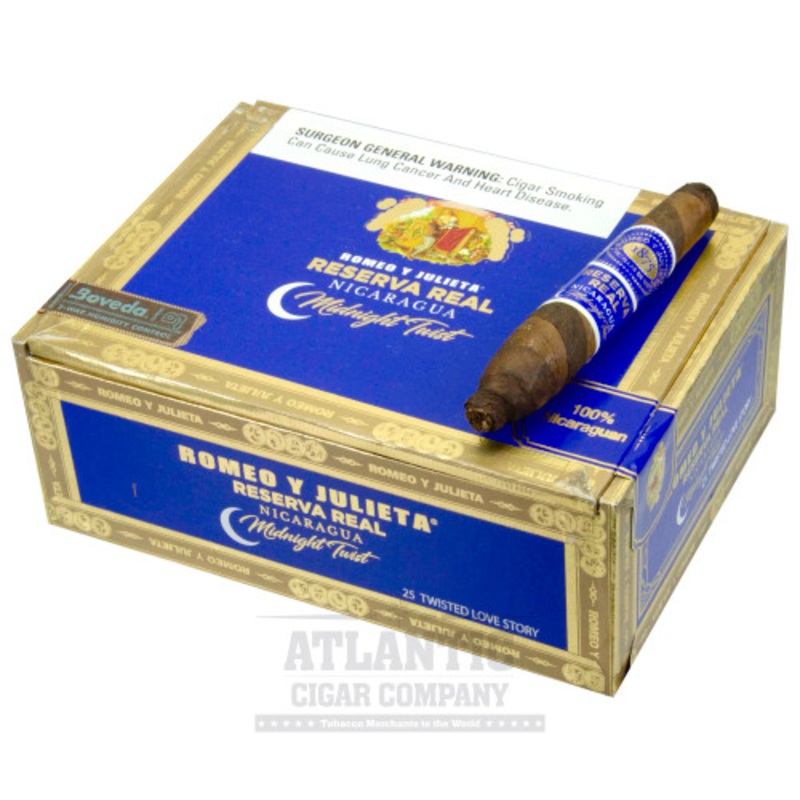 Romeo Y Julieta Reserva Real Nicaragua Midnight Twist Twisted Love Story (4 1/4×46)