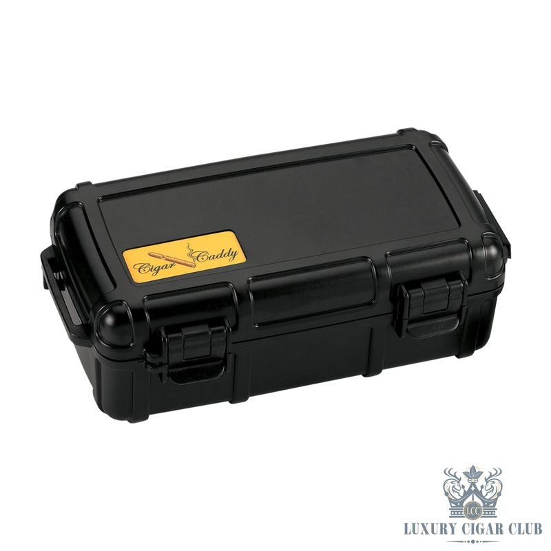 Cigar Caddy 10 Count Travel Humidor black 10 count