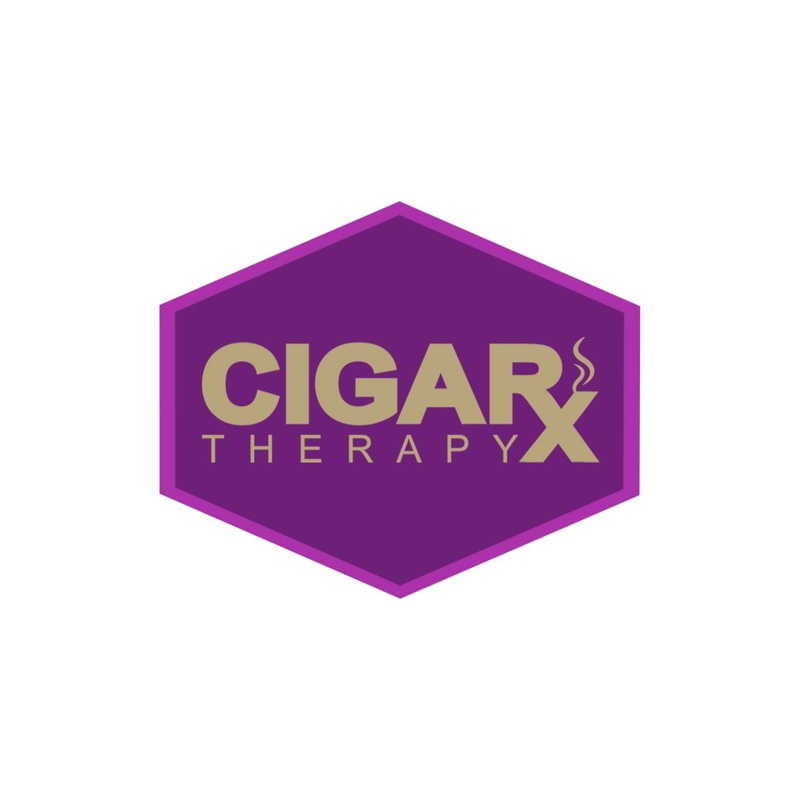 CIGARx Therapy Gold on Purple PVC Patch Purple Patch / Gold Logo