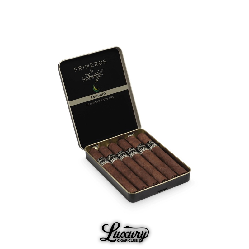 Davidoff Primeros Escurio 1 tin (6 cigars) petit panetela (4.125×34)