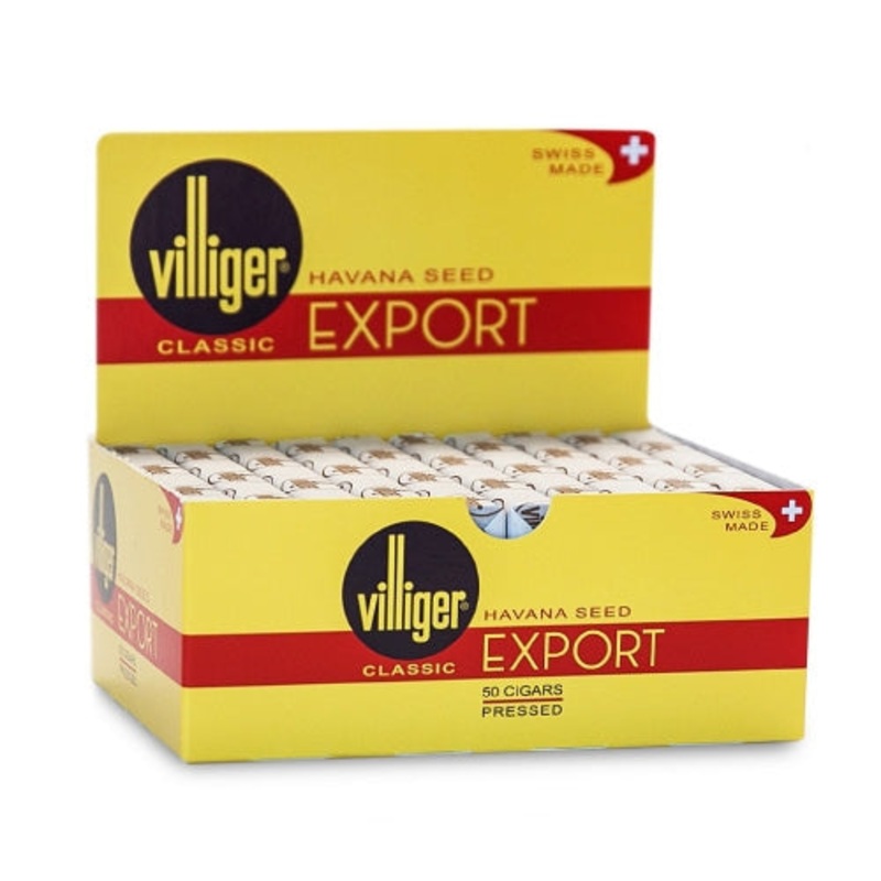 Villiger Export Natural (Cigarillo) Villiger Export Natural – Box of 50 (10 packs of 5)