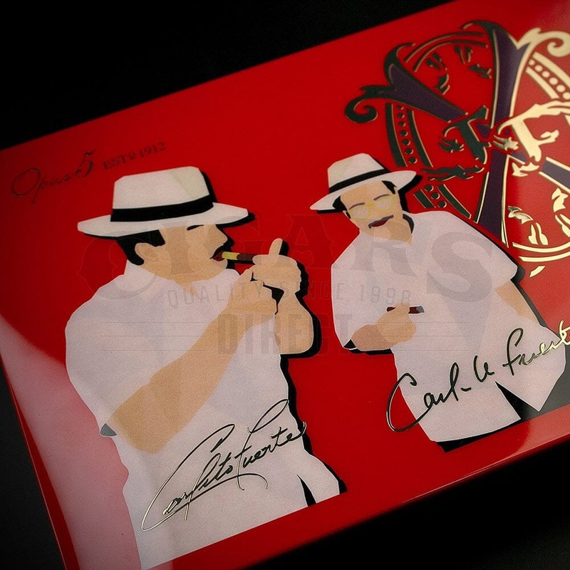 2023 Opus5 Travel Humidor and Cigars Red