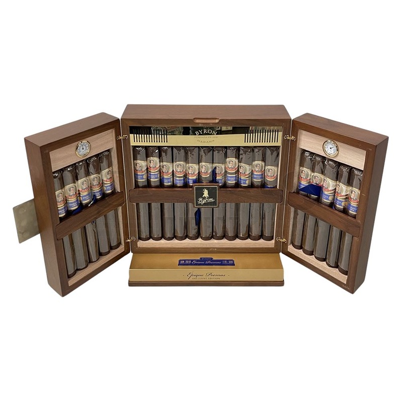 Byron 19th Century Epique Poemas Churchill Humidor Humidor with 80 Cigars