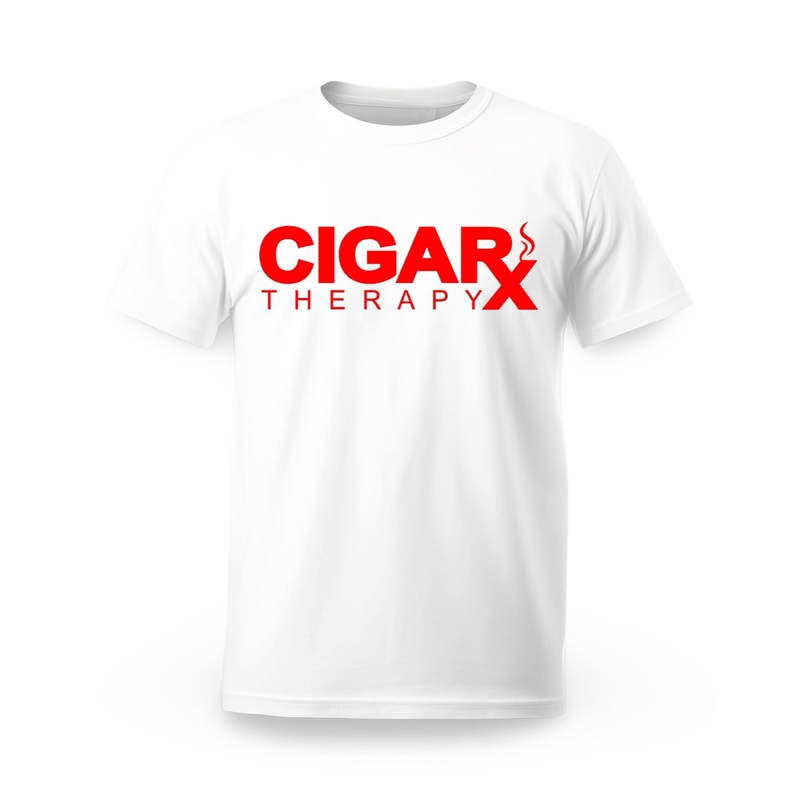 CIGARx White w/ Red Logo Crew Neck T-Shirt S