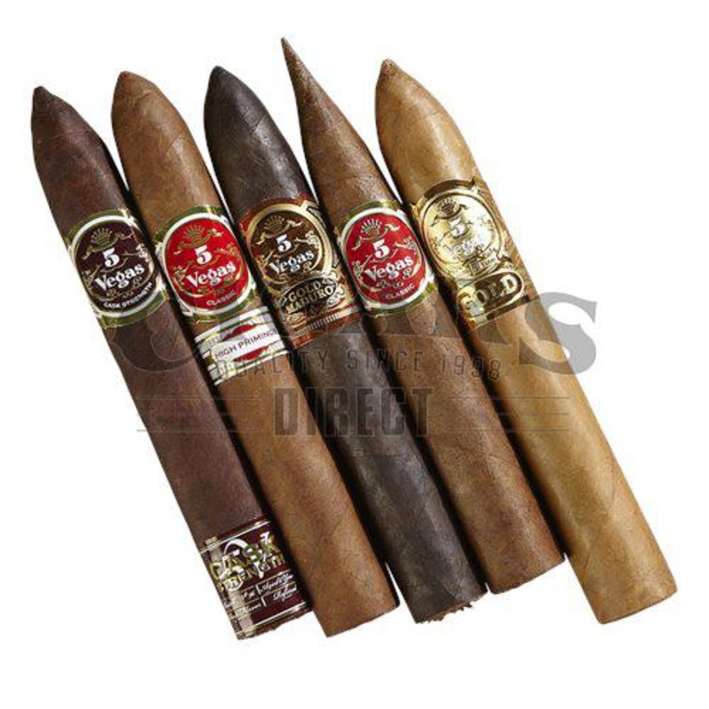 5 Vegas 5-Star Torpedo Sampler 5 Cigars