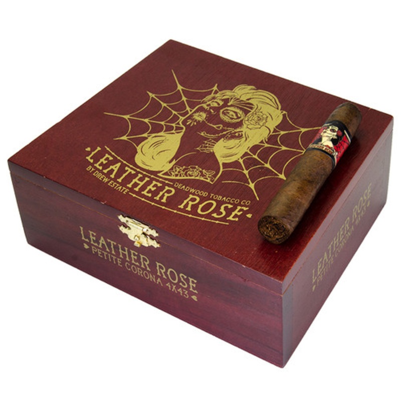 Deadwood By Drew Estate Leather Rose Petite Corona